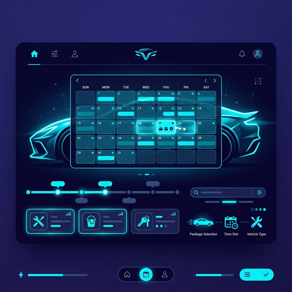 Car Valeting Booking System Screenshot